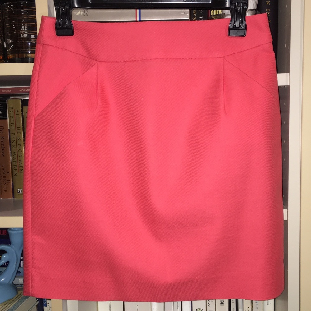 J Crew Coral Pink Skirt